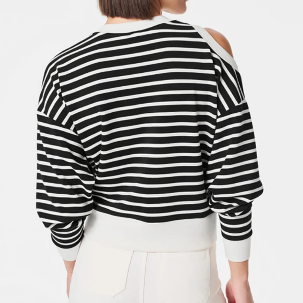 Spanx AirEssentials Cold shoulder Top Sz M - Picture 3 of 8
